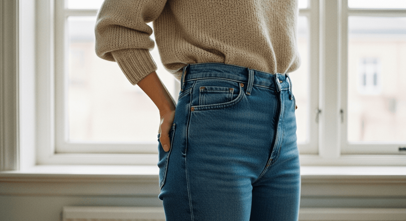 Jakten på den perfekte mom jeans for en kortere silhuett